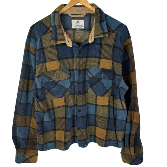 Legendary Whitetails Damen Trail Guide Fleece Button Down Shirt – Langärmelig, Gebürstet Weich, Mit Karomuster